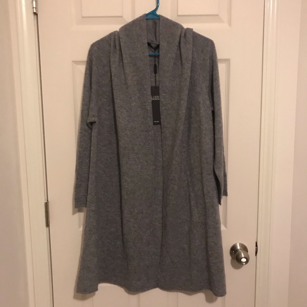 BEAUTIFUL Lusso 100% Cashmere Duster Size 2X NWT